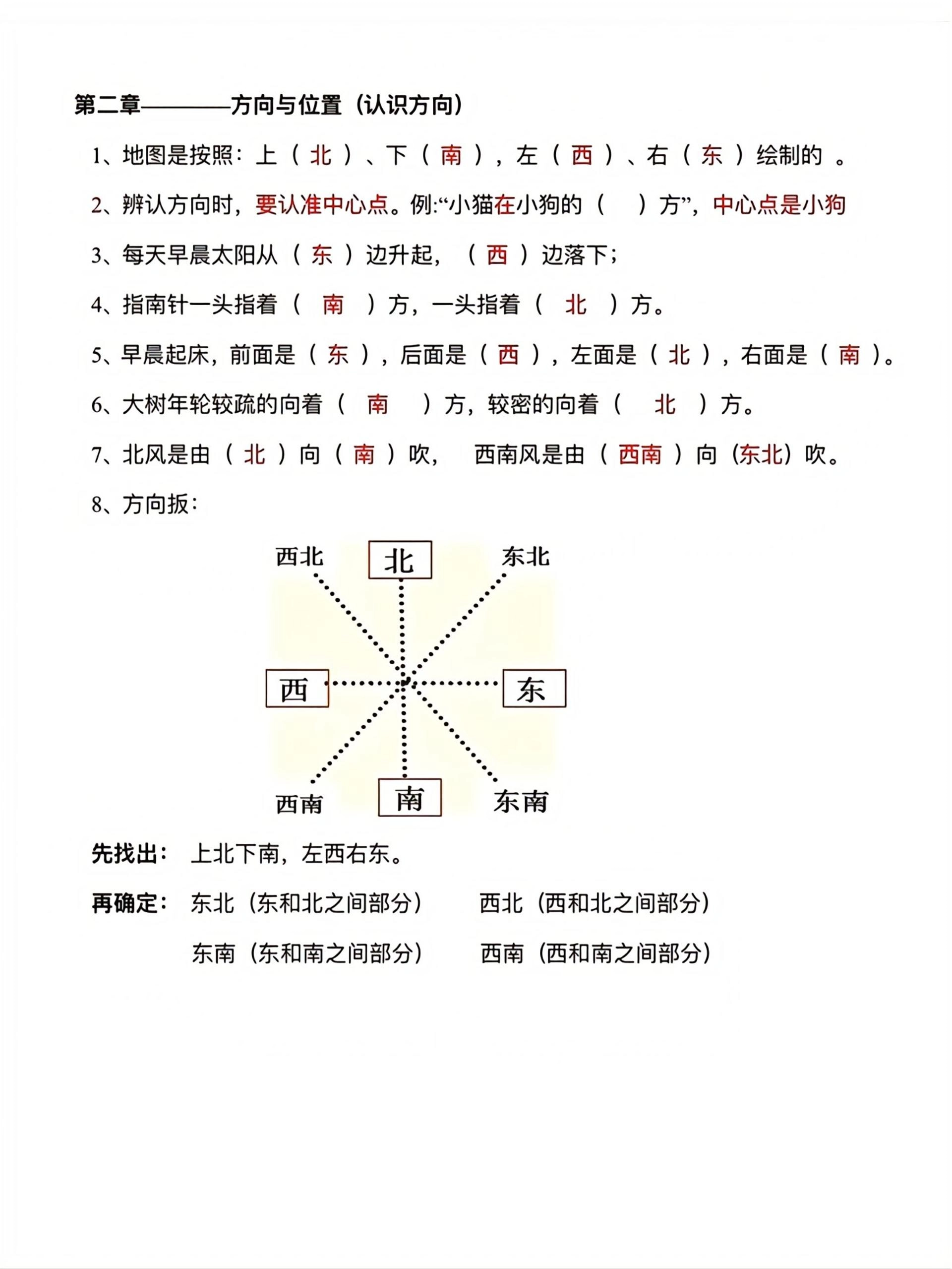 二年级下数学单元知识点总结