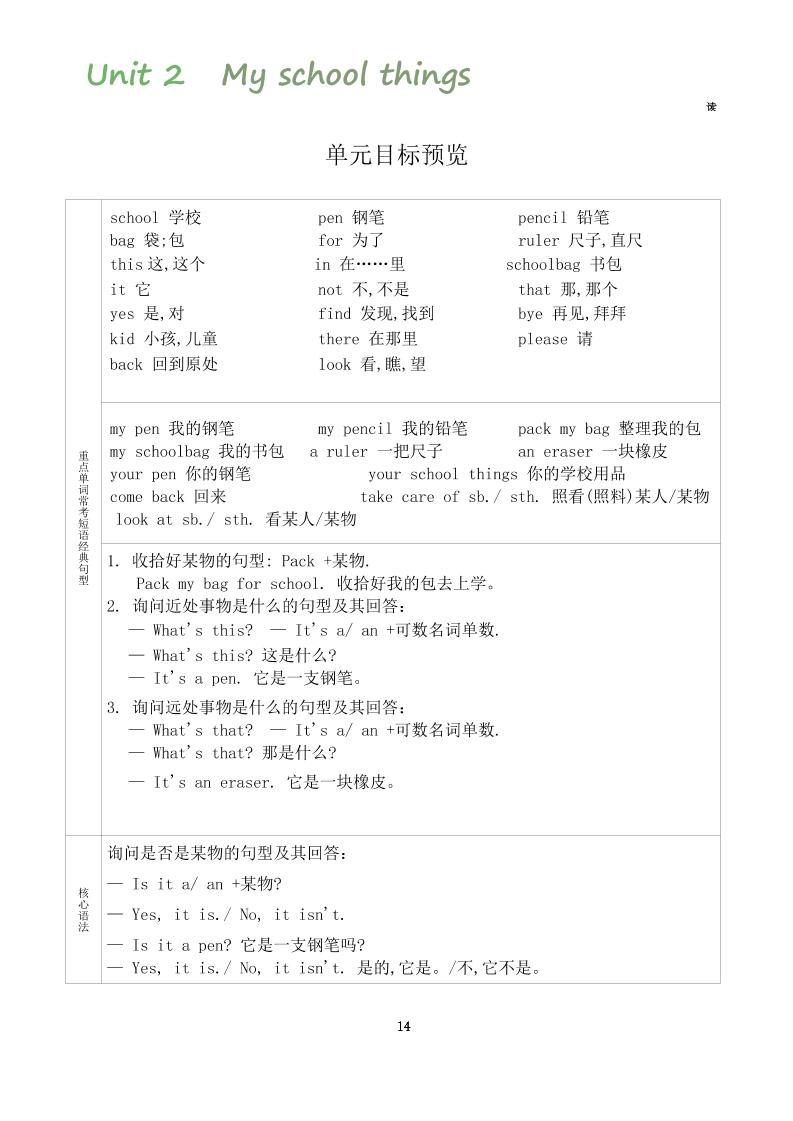三上英语-外研版知识点归纳